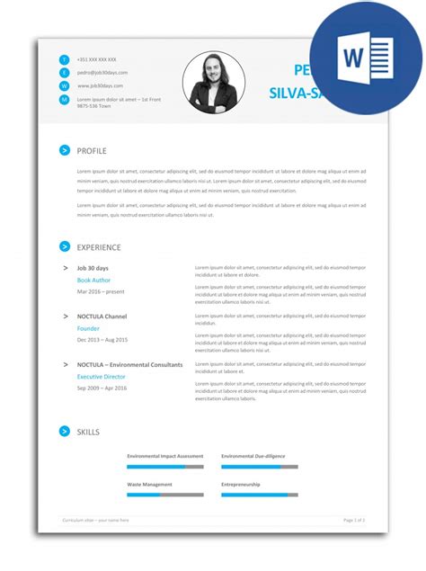 O Melhor Modelo De Currículo Editável Em Inglês Noctula Store