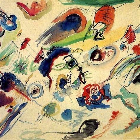 Wassily Kandinsky First Abstract Watercolor 1910 Musée National