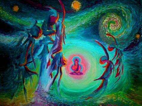Cosmic Yogi Painting By Jesse Harris Fine Art America