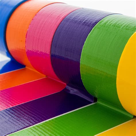 188 X 10 Yard Assorted Fluorescent Colored Duct Tape Crown Office