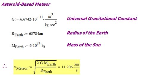 And that is a quadratic equation with. Speed of a Meteor | Math Encounters Blog