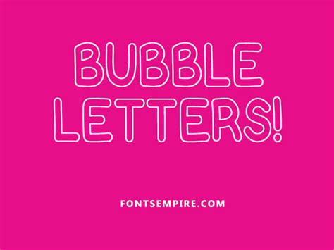 Free bubble fonts to download. Bubble Letter Font Free Download - Fonts Empire