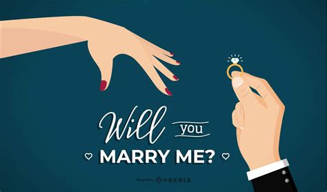 Will You Marry Me Illustration Vector Download