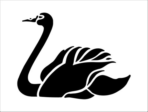 Swan Stencil From The Stencil Library Budget Stencils Range Buy