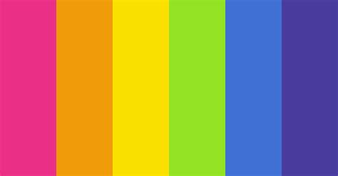 Bright Rainbow Gradient Color Scheme Blue