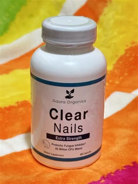 Clear Nails Extra Strength Probiotic Fungus Inhibitor 60 Capsules Exp