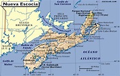 Mapas de Escolar.com - Mapa de Nueva Escocia