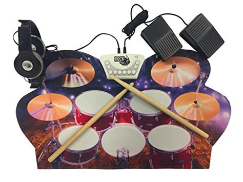 Mukikim Rock And Roll It Drum Live Roll Up Portable Drum Set For