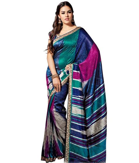 Prafful Multi Color Bhagalpuri Silk Saree Buy Prafful Multi Color Bhagalpuri Silk Saree Online