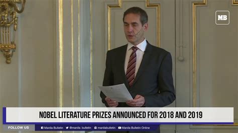 Nobel Literature Prizes Announced For 2018 And 2019 Youtube