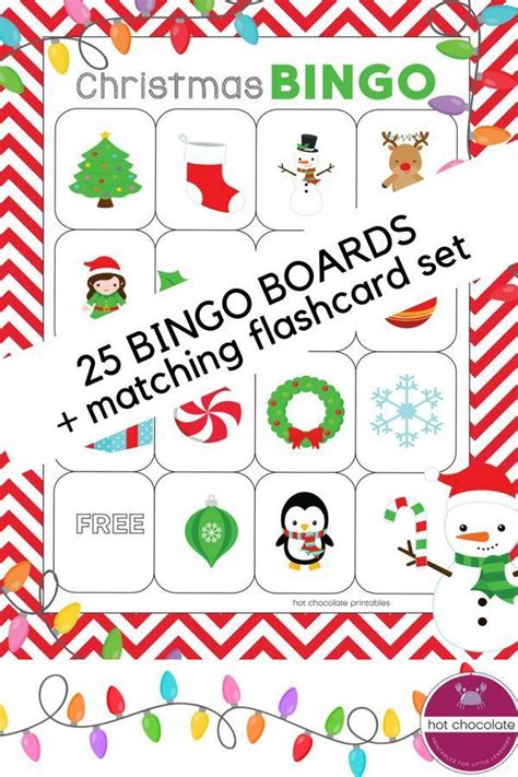 Christmas Vocabulary Bingo Game And Flashcards Vocabulary Lessons