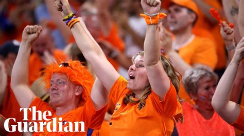 Super Incredible Dutch Fans Roar After Reaching First Womens World Cup Final Youtube