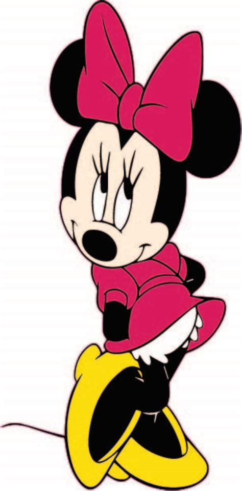 Minnie Mouse Cute Cartoon Character Cartoons Decors Wall Sticker Art