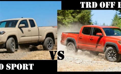 Toyota Tacoma Trd Off Road Vs Trd Sport Otosection