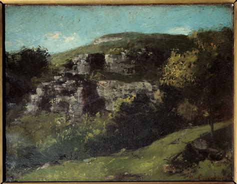 Rocks A Ornans Peinture De Gustave Courbet 1819 1877