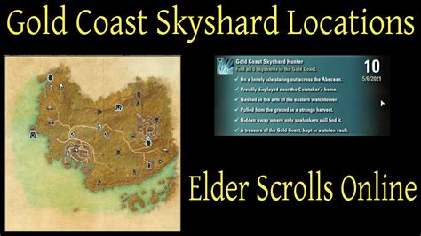 Gold Coast Skyshard Locations Elder Scrolls Online ESO YouTube