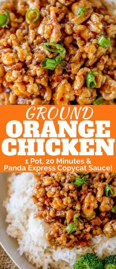 Ground Orange Chicken Is Made In One Pan And Only Takes Minutes