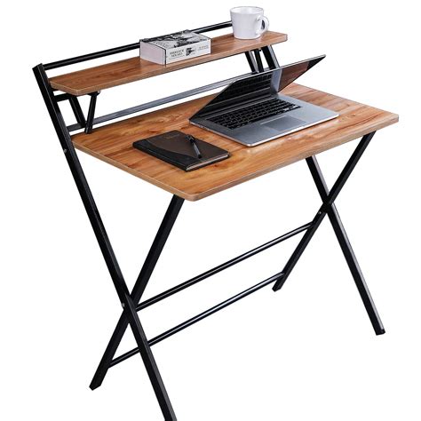 Jiwu 2 Style Folding Desk For Small Space No Assembly Required Home