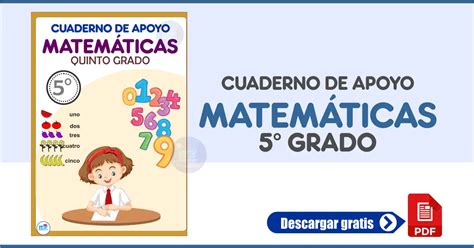 Cuaderno De Apoyo MatemÁticas 5° Grado Materiales Educativos