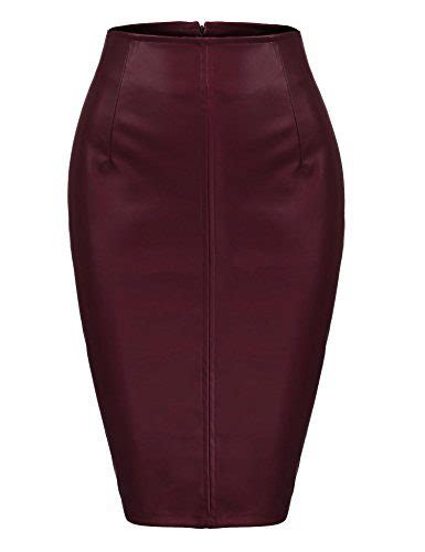 Classical Faux Leather High Waisted Bodycon Sexy Crossdresser Pencil