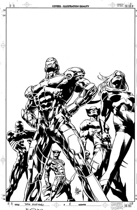 Dark Avengers 1 2nd Printing Cover By Mike Deodato Jr Comic Art