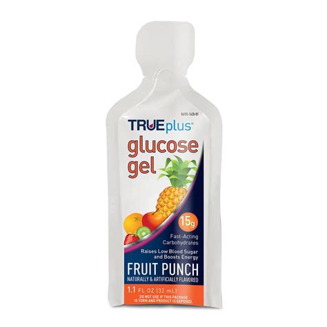 Trueplus Glucose Gel — Fruit Punch — 6 Count Td Health Store