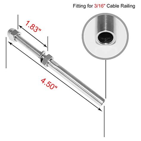 Blika Cable Railing End Fitting Terminal Stud End Fitting Right Hand