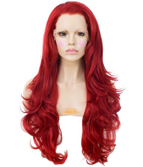 Bright Red Lace Front Wig Lace Front Wigs Uk Star Style Wigs