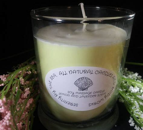 lemon and lavendar all natural soy massage candle massage candle natural candles candles
