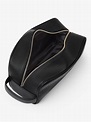 Polo Ralph Lauren Leather Wash Bag, Black at John Lewis & Partners