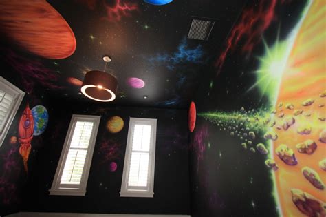 Outer Space Bedroom Mural Outer Space Bedroom Bedroom Murals Outer