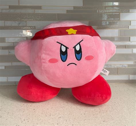 Kirby Fighter Kirby Jumbo Plush 12 X 14 Authentic Merchandise