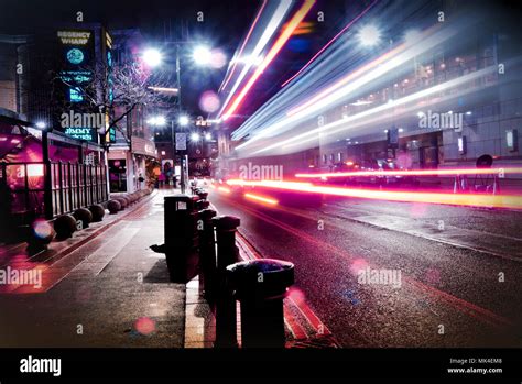 Night City Life Street Photography Stock Photo Alamy