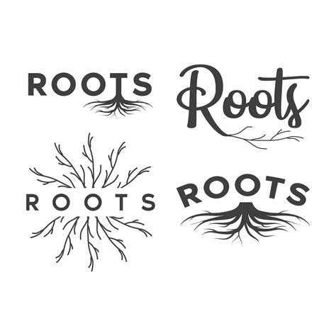 Root Logo Icon And Vector 17010042 Vector Art At Vecteezy