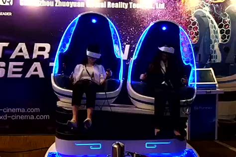 Amusement Park Motion Chair Simulator Virtual Reality Machine Double