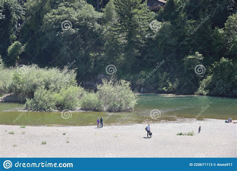 Russian River And Beach In California Editorial Stock Photo Image Of