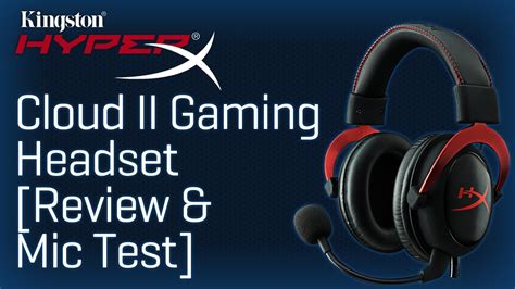 Hyperx Cloud Ii Gaming Headset Review And Mic Test Cloud 2 Youtube