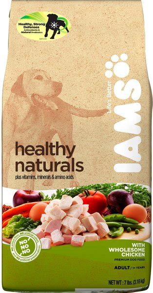 Iams Healthy Naturals Adult With Wholesome Chicken Dry Dog Food 7 Lb