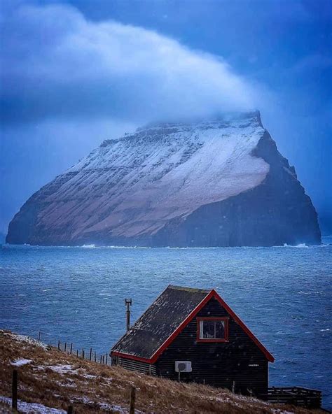 The Island Of Koltur Photographed From Sandavágur Vágar In The Faroe