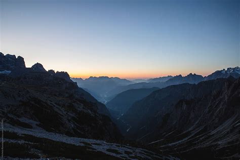 Mountain Landscape At Early Dawn Lights Dolomites By Stocksy