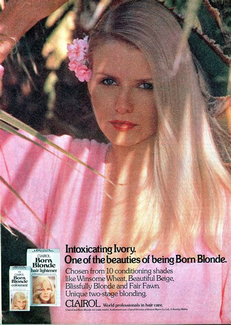 Born Blonde Hair Colour 1977 1970s Advert Magazine Vintage Advertising Adverts Vintage