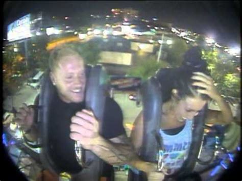 Girls Boobs Falls Out Of Sling Shot Ride Youtube