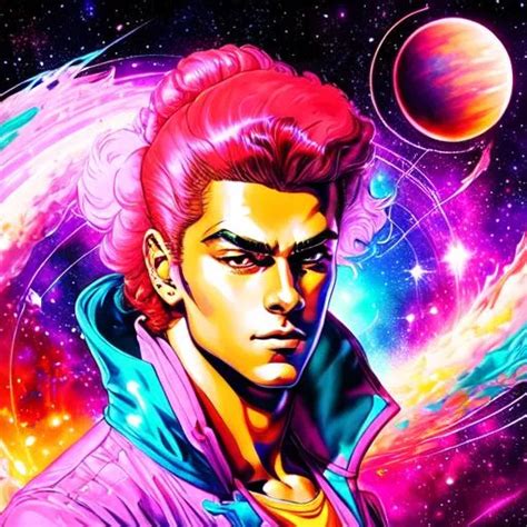 Retro Art Anime Character Synthwave Art Highly De Openart