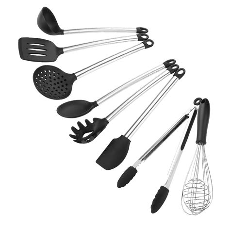 Rdeghly 8pcsset Silicone Kitchen Utensil Home Restaurant Cooking Tools