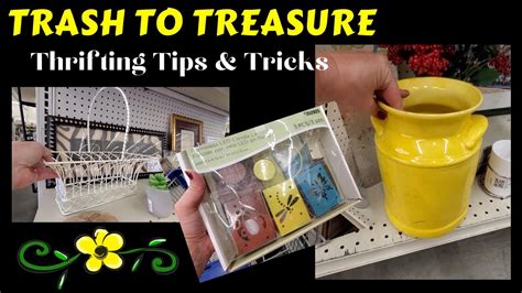 Easy Trash To Treasure Projects And Thrifting Tips And Tricks Youtube