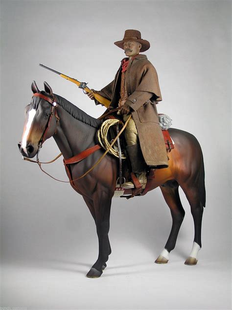 Bass Reeves And Horse Custom 16 12in Figure Figuras De Acción