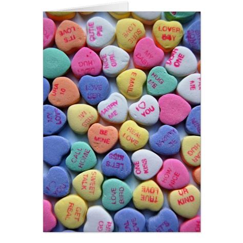 Sweetheart Candy Sayings Valentines Day Card