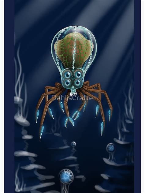 Crabsquid With Background Spiral Notebook For Sale By Dahliscrafter