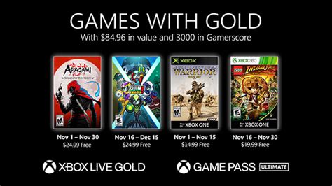 Xbox Live Gold Free Games For November 2020 Announced Gematsu