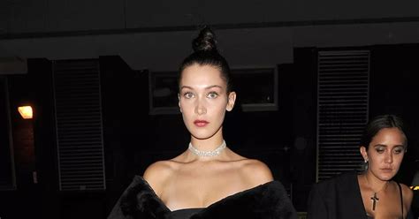 bella hadid flashes boobs in star pasties and chain mail top as she celebrates 20th birthday